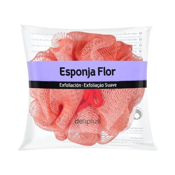 Esponja de baño flor Deliplus exfoliación suave - 1 ud - Imagen del producto en Findit