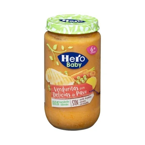 Papilla verduritas con delicias de pavo Hero baby natur +6 meses - 0.23 kg - Imagen del producto en Findit