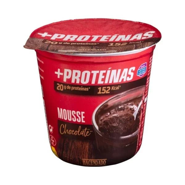Mousse sabor chocolate +Proteínas Hacendado 20 g proteínas - 1 ud - Imagen del producto en Findit