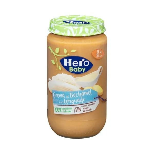 Papilla crema de bechamel con lenguado Hero baby +8 meses - 1 ud - Imagen del producto en Findit