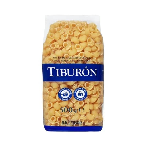 Pasta tiburón Hacendado - 0.5 kg - Imagen del producto en Findit