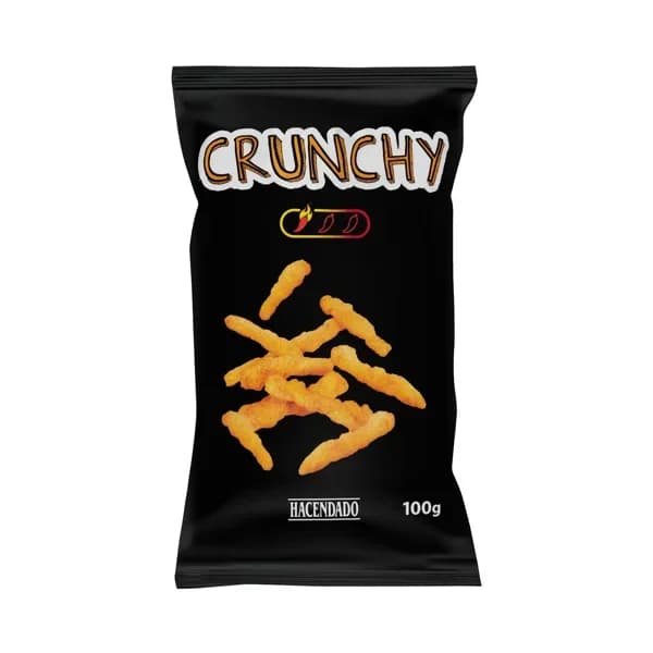 Snack de maíz Crunchy sabor agridulce picante Hacendado - 0.1 kg - Imagen del producto en Findit