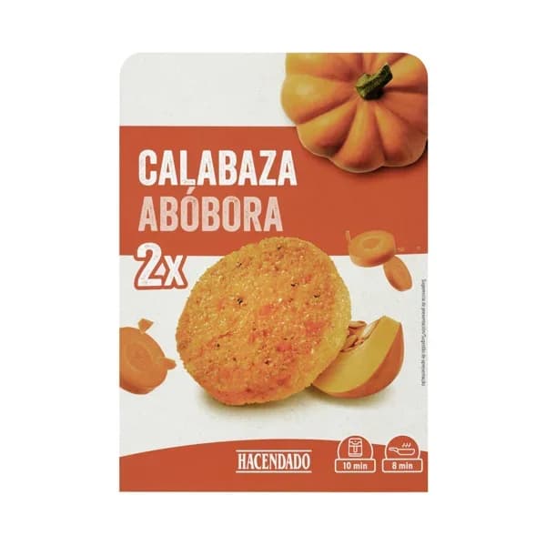 Burgers vegetales Hacendado con calabaza - 0.16 kg - Imagen del producto en Findit