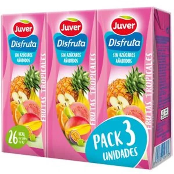 Nectar tropical sin azúcar añadido 3x200 ml - 0.6 l - Imagen del producto en Findit