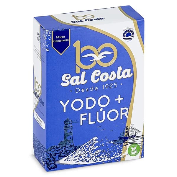 Sal marina con yodo más flúor Costa paquete 1 Kg - 1 kg - Imagen del producto en Findit