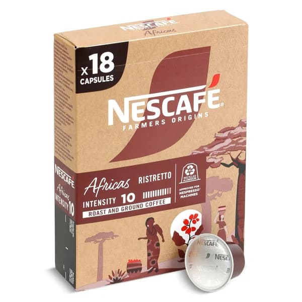 Café en cápsulas Africas Nescafé Farmers Origins caja 18 unidades - 18.1 ud - Imagen del producto en Findit