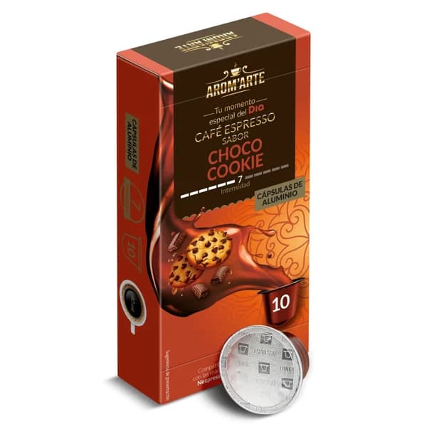 Café en cápsulas espresso choco cookie Arom'arte de Dia caja 10 unidades - 9.96 ud - Imagen del producto en Findit