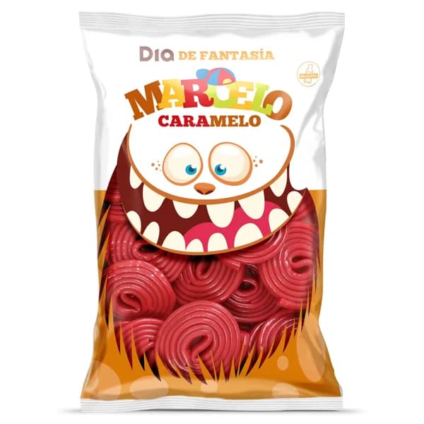 Regaliz rueda rojo Marcelo Caramelo de Dia bolsa 225 g - 0.23 kg - Imagen del producto en Findit