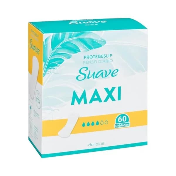Protegeslip maxi Deliplus Suave - 59.21 ud - Imagen del producto en Findit