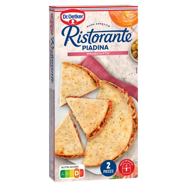 Pizza piadina prosciutto Dr. Oetker Ristorante caja 280 g - 0.28 kg - Imagen del producto en Findit