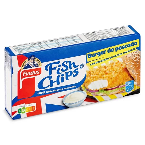 Burger de pescado MSC Findus caja 270 g - 0.27 kg - Imagen del producto en Findit