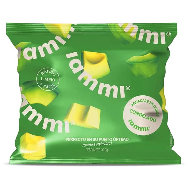 Aguacate en cubos congelado Iammi bolsa 300 g - 0.3 kg - Imagen del producto en Findit