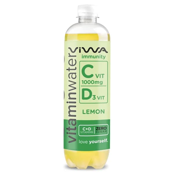 Bebida refrescante con vitaminas sabor limón Immunity Viwa botella 600 ml - 0.6 l - Imagen del producto en Findit