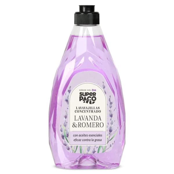 Lavavajillas a mano concentrado lavanda y romero Super Paco de Dia botella 500 ml - 0.5 l - Imagen del producto en Findit