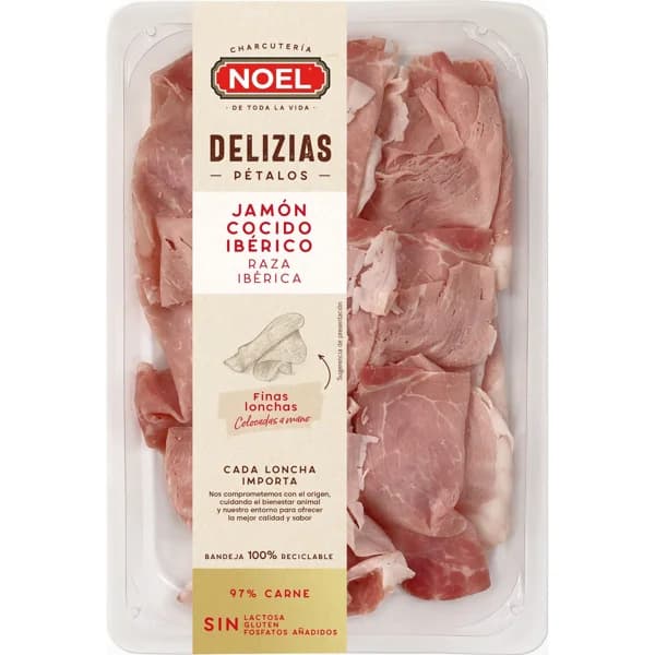 Jamon Cocido Iberico Petalos - 0.08 kg - Imagen del producto en Findit