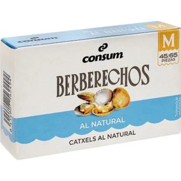 Berberechos al Natural 45/65 Piezas - 0.06 kg - Imagen del producto en Findit