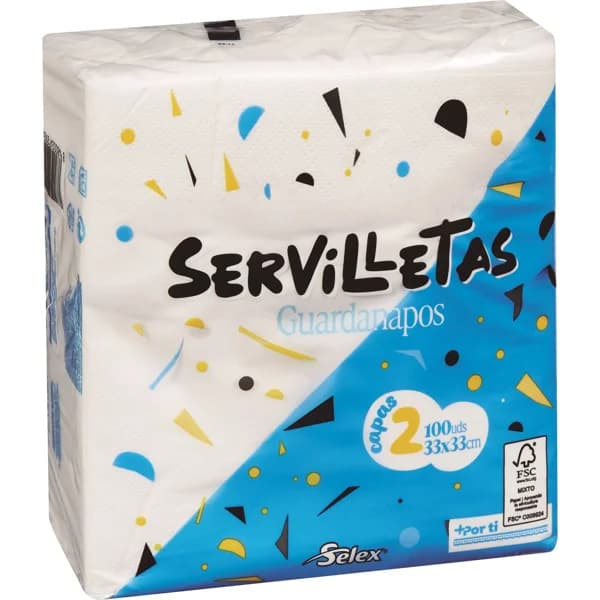 Servilleta Papel Suave 2 Capas 33X33 - 82.5 ud - Imagen del producto en Findit