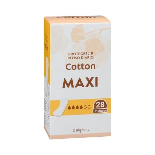 Protegeslip maxi Deliplus Cotton - 27.94 ud - Imagen del producto en Findit