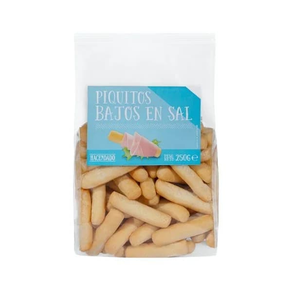 Piquitos bajos en sal Hacendado - 0.25 kg - Imagen del producto en Findit
