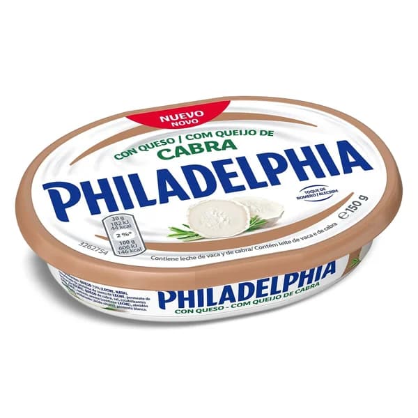 Queso de untar con queso de cabra Philadelphia tarrina 150 g - 0.15 kg - Imagen del producto en Findit