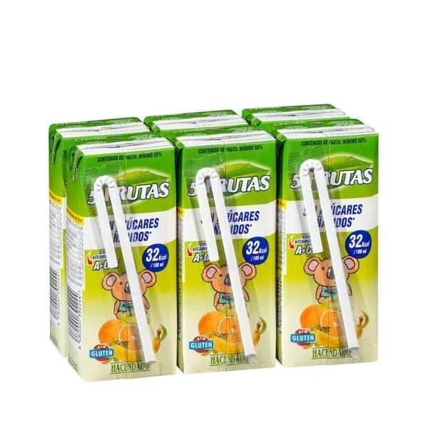 Bebida 5 frutas Hacendado sin azúcares añadidos - 1.2 l - Imagen del producto en Findit
