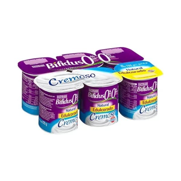 Bífidus cremoso desnatado natural edulcorado Hacendado 0% m.g 0% sin azúcares añadidos - 0.75 kg - Imagen del producto en Findit