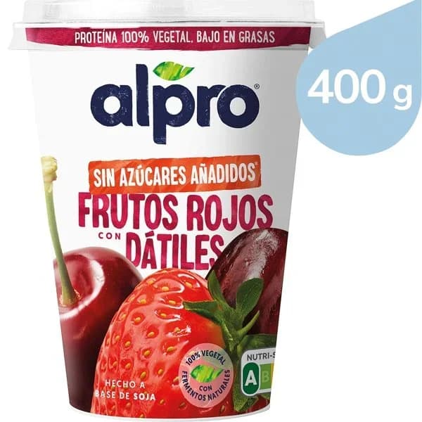 Postre Soja Frutos Rojos Datiles - 0.4 kg - Imagen del producto en Findit