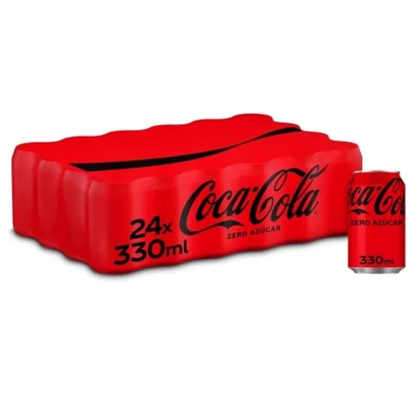 Coca Cola zero azúcar pack 24 latas 33 cl. - 7.92 l - Imagen del producto en Findit