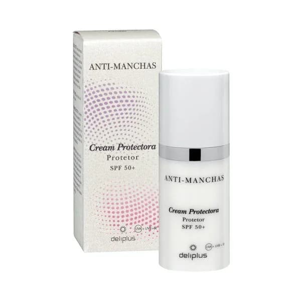 Crema facial protectora anti-manchas Deliplus FPS 50+ - 0.05 l - Imagen del producto en Findit