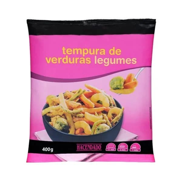 Tempura de verduras Hacendado ultracongelada - 0.4 kg - Imagen del producto en Findit