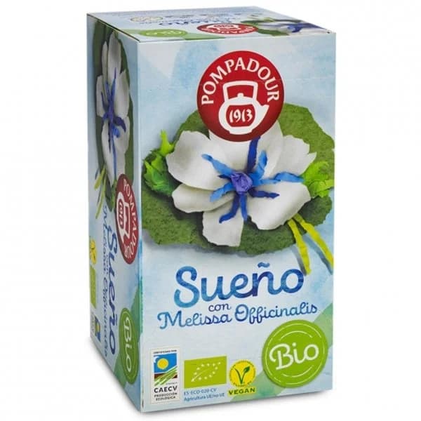 Infusión bio sueño con melissa POMPADUR, caja 18 sobres - 18 ud - Imagen del producto en Findit