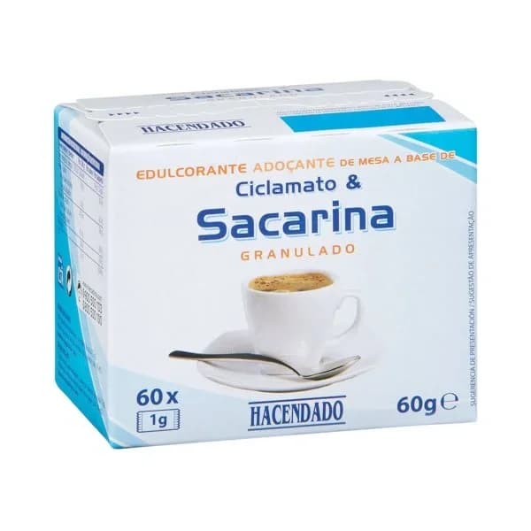 Edulcorante en sobres sacarina Hacendado - 0.06 kg - Imagen del producto en Findit