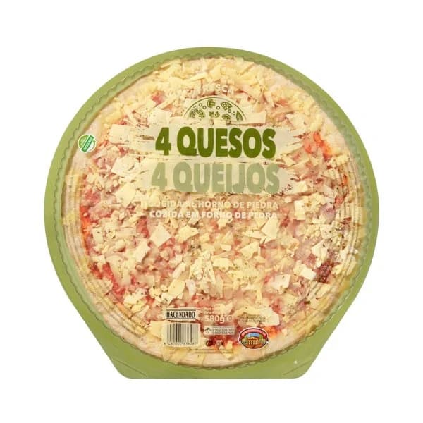 Pizza 4 quesos familiar Hacendado - 0.58 kg - Imagen del producto en Findit
