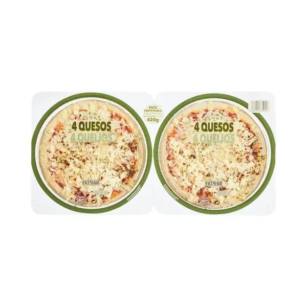 Pizza 4 quesos Hacendado - 0.42 kg - Imagen del producto en Findit