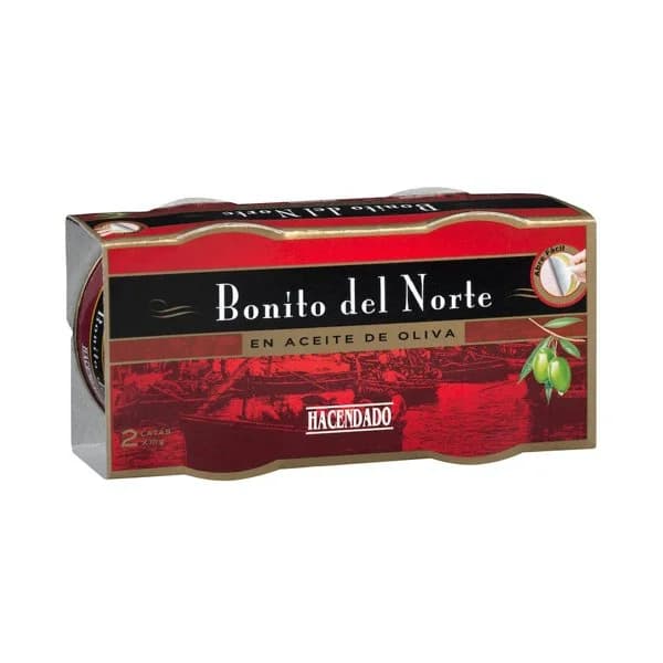 Bonito del norte en aceite de oliva Hacendado - 0.15 kg - Imagen del producto en Findit