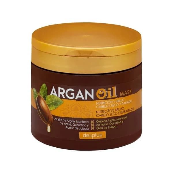 Mascarilla Argan Oil Deliplus cabello seco y dañado - 0.4 l - Imagen del producto en Findit