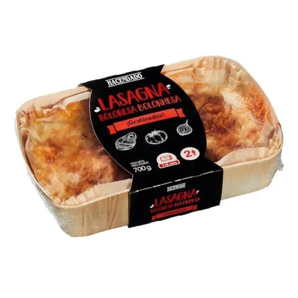 Lasaña boloñesa familiar Hacendado - 0.7 kg - Imagen del producto en Findit