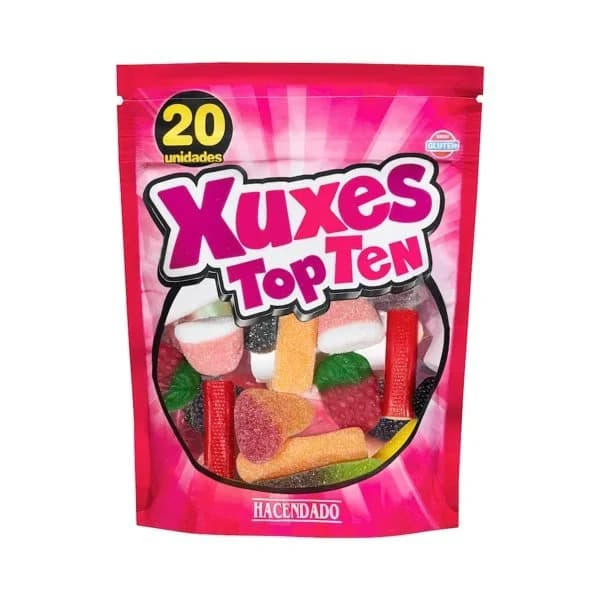 Golosinas Xuxes Top Ten Hacendado - 0.13 kg - Imagen del producto en Findit