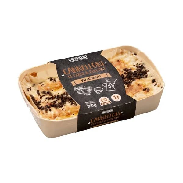Canelones de carne y boletus Hacendado - 0.35 kg - Imagen del producto en Findit