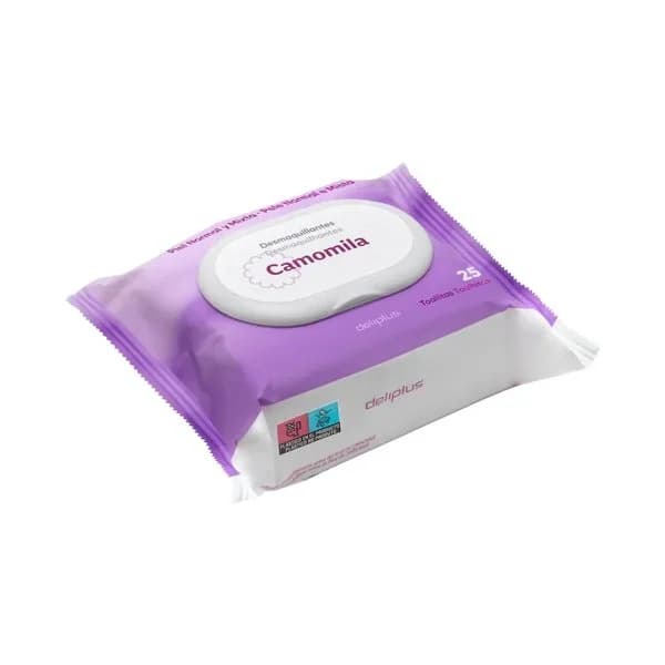 Toallitas desmaquillantes cara y ojos Deliplus piel normal-mixta - 25 ud - Imagen del producto en Findit