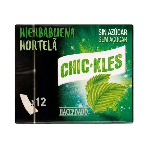 Chicles hierbabuena lámina Hacendado - 0.03 kg - Imagen del producto en Findit