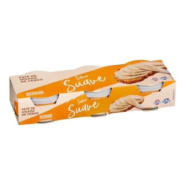 Paté de cerdo sabor suave Hacendado - 0.24 kg - Imagen del producto en Findit