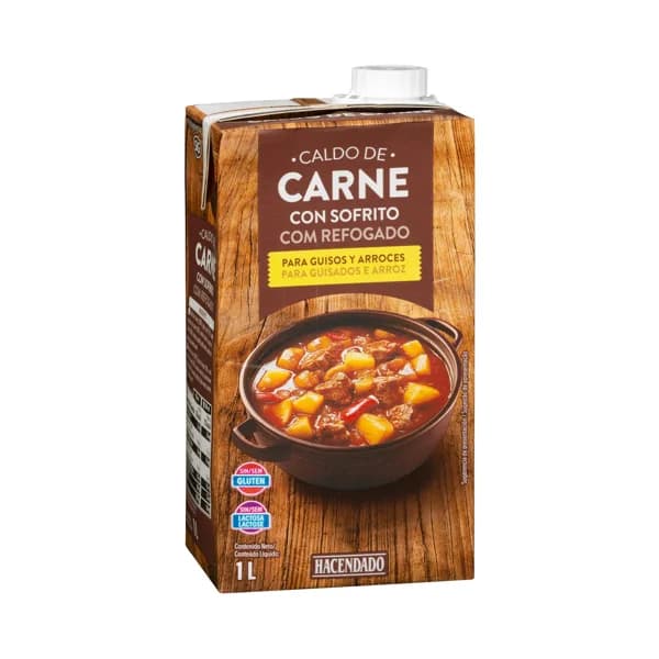 Caldo de carne con sofrito Hacendado - 1 l - Imagen del producto en Findit
