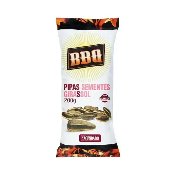 Pipas girasol barbacoa Hacendado - 0.2 kg - Imagen del producto en Findit