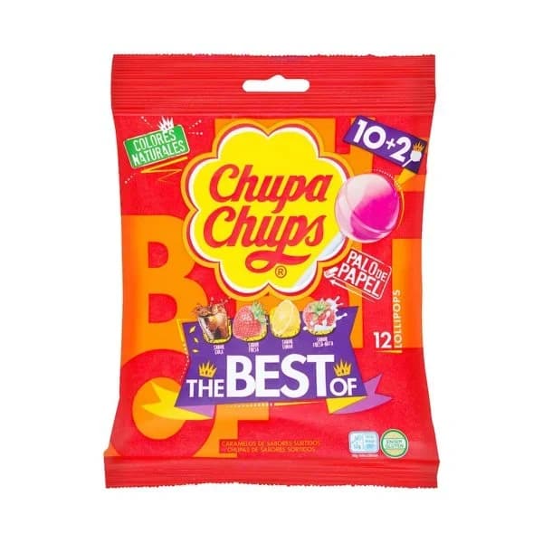 Caramelos con palo 4 sabores Chupa Chups - 1 ud - Imagen del producto en Findit