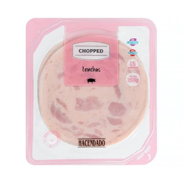 Chopped cerdo Hacendado lonchas - 0.25 kg - Imagen del producto en Findit