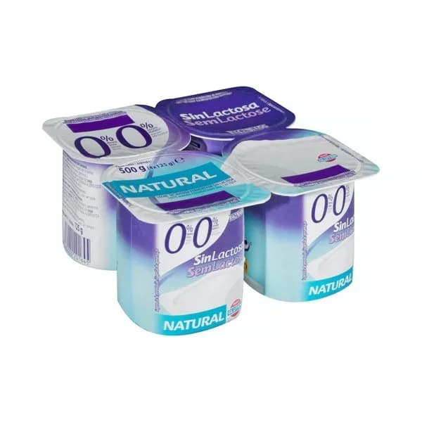 Postre lácteo sin lactosa natural Hacendado 0% m.g 0% azúcares añadidos - 0.5 kg - Imagen del producto en Findit