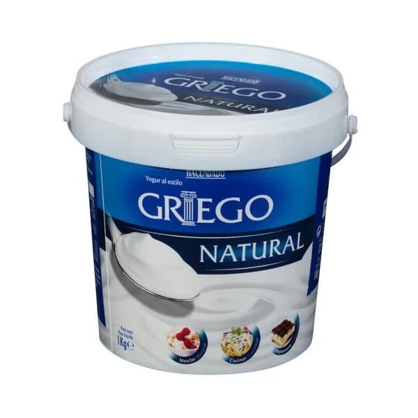 Yogur griego natural Hacendado - 1 kg - Imagen del producto en Findit