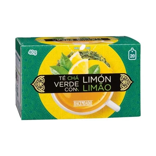 Té verde con limón Hacendado - 1 ud - Imagen del producto en Findit