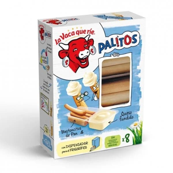 Palitos de queso LA VACA QUE RIE, 8 uds, caja 280 g - 0.28 kg - Imagen del producto en Findit